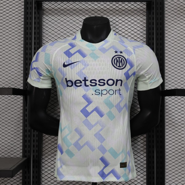 Inter Milan away Player  1:1 Quality Soccer Jersey   25-26