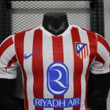 Atletico Madrid  home Player  1:1 Quality Soccer Jersey   25-26