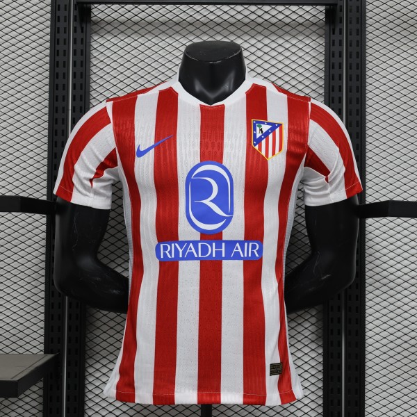Atletico Madrid  home Player  1:1 Quality Soccer Jersey   25-26