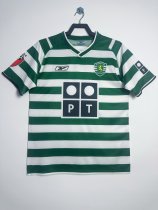 Retro Sporting Lisbon Home 1:1 Quality Soccer Jersey  2003-2004