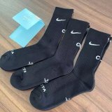Nike X Stussy Socks  long tube Basketball training  3 pair  socks