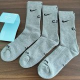 Nike X Stussy Socks  long tube Basketball training  3 pair  socks