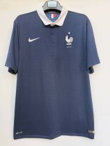 Retro France Home 1:1 Quality Soccer Jersey  2014