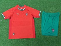 Portugal  home Kids  player 1:1 Quality Soccer Jersey  25-26