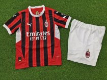 AC Milan  Home  Kids player 1:1 Quality Soccer Jersey   24-25