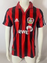 Retro  Leverkusen  home  Fans 1:1 Quality Soccer Jersey   2001-2002
