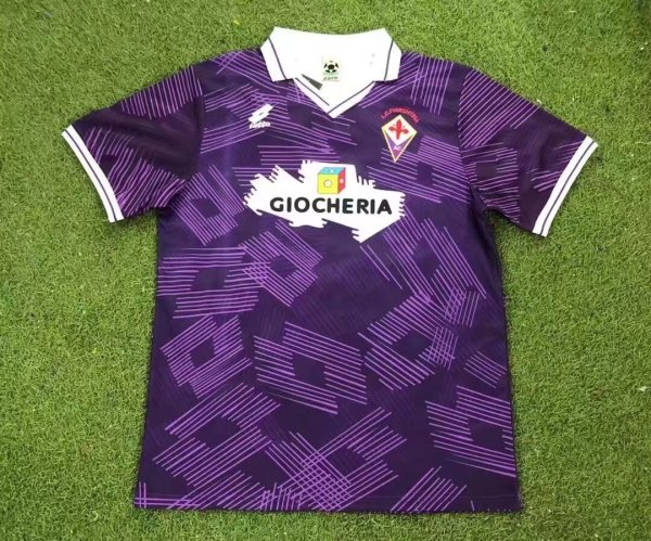 Retro Florence  home  1:1 Quality Soccer Jersey    1991-1992
