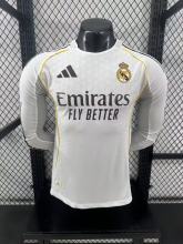 Real Madrid  Home  Player long   1:1 Quality Soccer Jersey   25-26