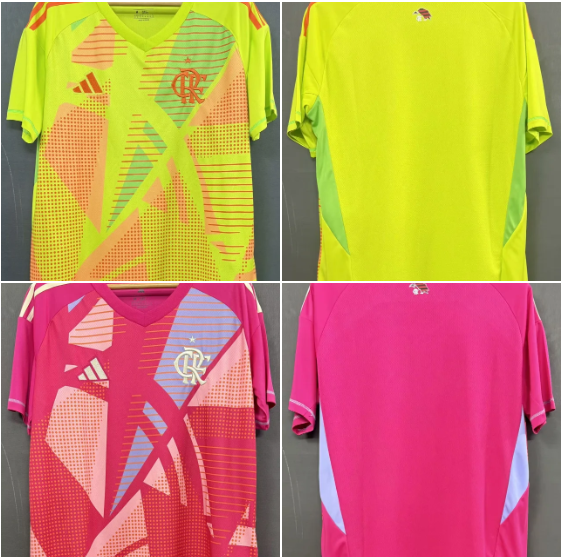 Flamengo home Fans goalkeeper 1:1 Quality Soccer Jersey  25-26