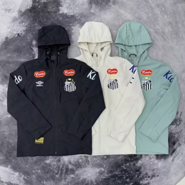 Santos   Windbreaker  black  white  green 24-25