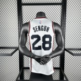 Houston Rockets  City Edition White #28 SENGUN 1:1 Quality NBA  Season Jerseys 2025