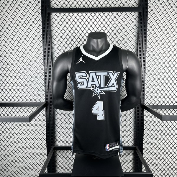San Antonio Spurs jordan #4 FOX  NBA Jerseys  2023