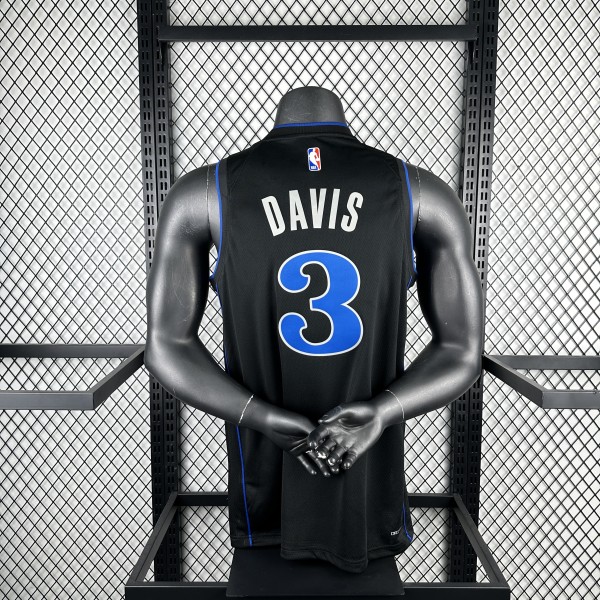 Mavericks  City Edition #3 DAVIS black NBA Jerseys  2024