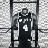 San Antonio Spurs black #4 FOX  NBA Jerseys  2025