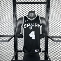 San Antonio Spurs black #4 FOX  NBA Jerseys  2025