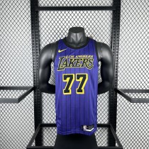 Los Angeles Lakers purple   #77 DONCIC   1:1 Quality NBA Jerseys  2021