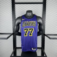 Los Angeles Lakers purple   #77 DONCIC   1:1 Quality NBA Jerseys  2021