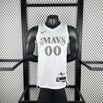 Mavericks  City Edition #00 CHRISTE white NBA Jerseys  2025