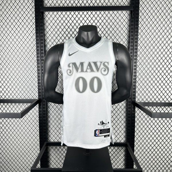 Mavericks  City Edition #00 CHRISTE white NBA Jerseys  2025
