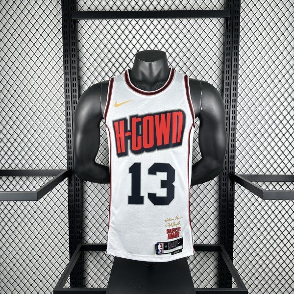 Houston Rockets  City Edition White #13 HARDEN 1:1 Quality NBA  Season Jerseys 2025