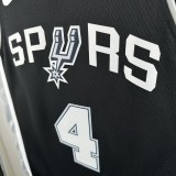 San Antonio Spurs black #4 FOX  NBA Jerseys  2025