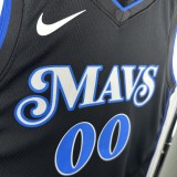 Mavericks  City Edition #00 CHRISTE black NBA Jerseys  2024