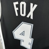 San Antonio Spurs black #4 FOX  NBA Jerseys  2025
