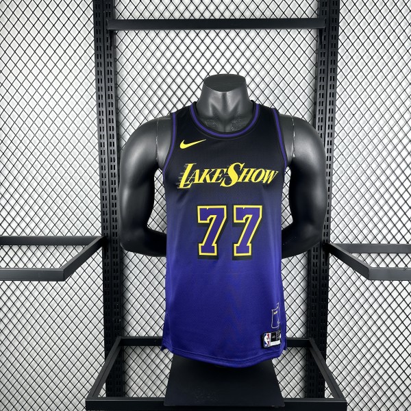 Los Angeles Lakers  #77 DONCIC  City Edition  NBA Jerseys  2025