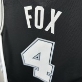 San Antonio Spurs black #4 FOX  NBA Jerseys  2025