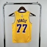 Los Angeles Lakers  kids yollow #77 DBNCIC NBA Jerseys  2023