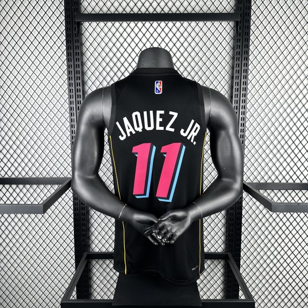 Heat City Edition  #11 JAQUEZ  JR. NBA Jerseys  2025