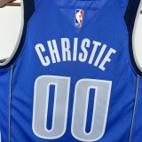 Mavericks #00 CHRISTE Blue NBA Jerseys  2025