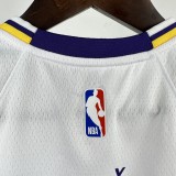 Los Angeles Lakers kids  white #77 DBNCIC NBA Jerseys  2023
