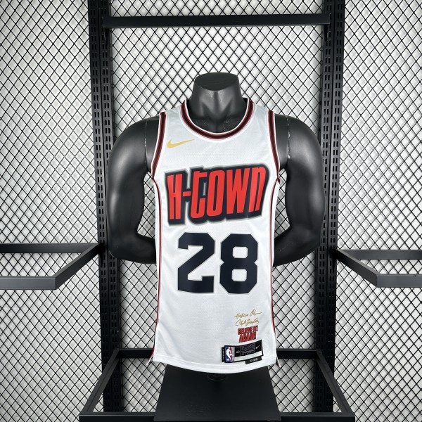 Houston Rockets  City Edition White #28 SENGUN 1:1 Quality NBA  Season Jerseys 2025