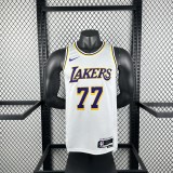 Los Angeles Lakers  #77 DONCIC  white NBA Jerseys  2023