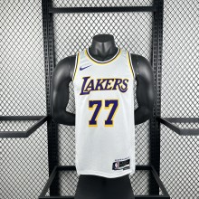 Los Angeles Lakers  #77 DONCIC  white NBA Jerseys  2023