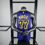 Los Angeles Lakers purple   #77 DONCIC   1:1 Quality NBA Jerseys  2021