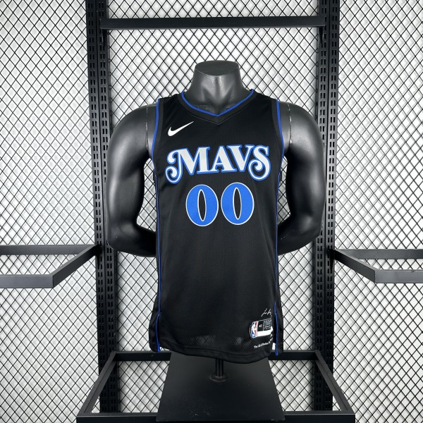 Mavericks  City Edition #00 CHRISTE black NBA Jerseys  2024