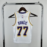 Los Angeles Lakers kids  white #77 DBNCIC NBA Jerseys  2023