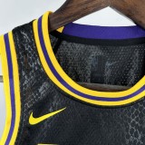 Los Angeles Lakers kids  snake's skin #77 DBNCIC NBA Jerseys  2023