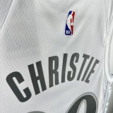 Mavericks  City Edition #00 CHRISTE white NBA Jerseys  2025