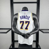 Los Angeles Lakers  #77 DONCIC  white NBA Jerseys  2023