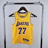 Los Angeles Lakers  kids yollow #77 DBNCIC NBA Jerseys  2023