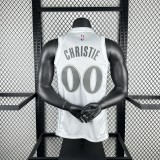 Mavericks  City Edition #00 CHRISTE white NBA Jerseys  2025