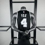 San Antonio Spurs black #4 FOX  NBA Jerseys  2025