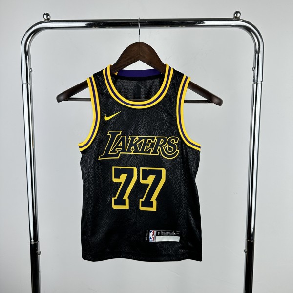 Los Angeles Lakers kids  snake's skin #77 DBNCIC NBA Jerseys  2023
