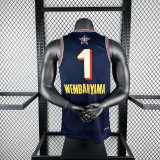 ALL STAR Dark blue #1 WEMBANYAMA NBA  Jerseys  2025