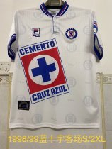 Retro Cruz Azul  away 1:1 Quality Soccer Jersey   1998-1999