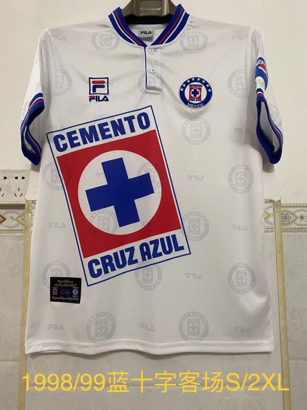 Retro Cruz Azul  away 1:1 Quality Soccer Jersey   1998-1999