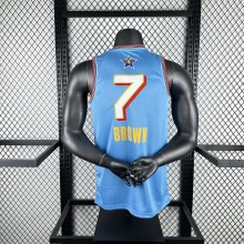 ALL STAR baby blue #7 BROWN NBA  Jerseys  2025